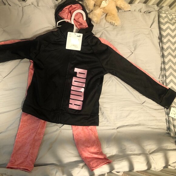 PUMA TRICOT TRACK JACKET & LEGGING SET 2PC / 3T - Picture 1 of 2
